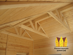 Ремонт потолка в деревянном доме